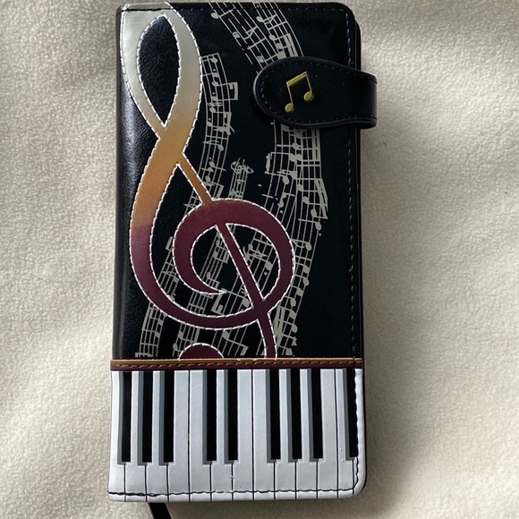 Shagwear Canada | Bags | Shagwear Canada Wallet Keyboard Musical Notes ...
